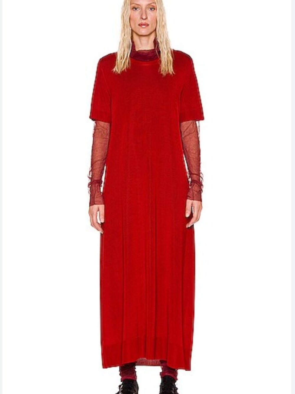 The Row 'Geno' Long Dress Red | Size: M